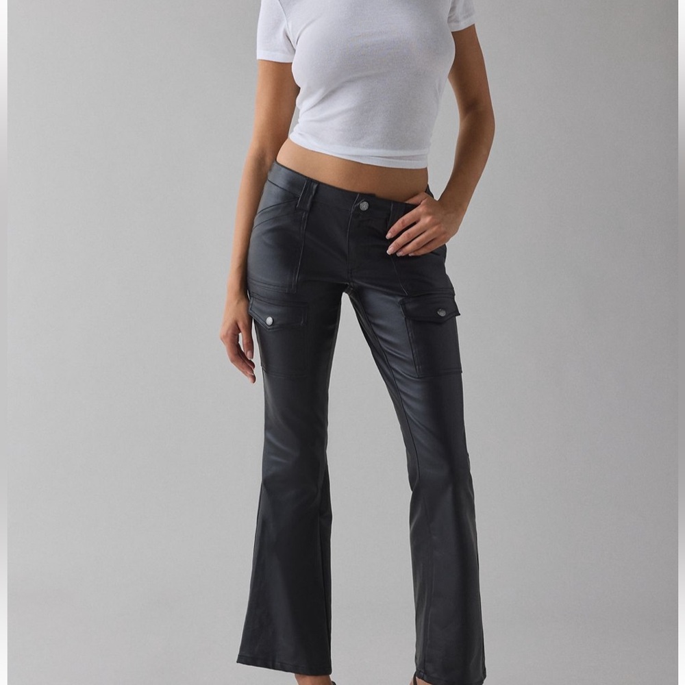 SOLD | Urban Outfitters | Black Leather Pants | Size 27